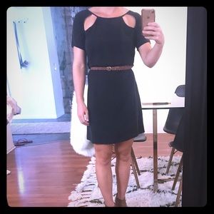 Black dress with cut out detail